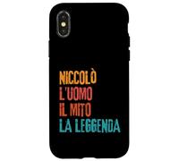 Niccolò L'Uomo Il Mito La Leggenda Festa di Compleanno Custodia per iPhone X/XS
