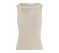 NICCOLÒ PASQUALETTI - Ribbed Cotton Tank Top - - Tops - Donna - Beige - S