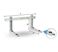 NICCONS ATENA 121 STAFFA STAFFE UNIVERSALI REGOLABILI PER CLIMATIZZATORE 100 KG