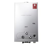 NICCOO Scaldabagno a Gas,10L Caldaia a Gas a Parete,senza serbatoio Scaldacqua Istantaneo,con kit doccia e Display a LED, Per Casa, Camper ed Esterni