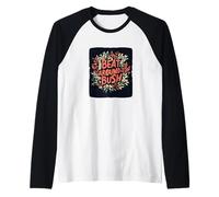 Nice Beat around the Bush Idiom Dichiarazione Maglia con Maniche Raglan