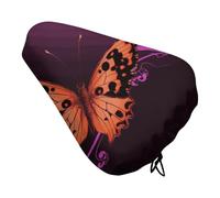 Nice Butterfly - Coprisella per bicicletta da uomo e donna, morbido, imbottito, confortevole, impermeabile, con coulisse, per mountain bike