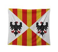 Nice Captain Arazzo da parete con stemma del Medioevo, 100 x 125 cm (Regno di Sicilia)