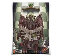 Nice Captain Cthulhu Mythos Poster The Great Cthulhu Stoffa Stampe A3 Wall Art Fantasy (#6)