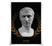 Nice Captain Poster con ritratto dell'imperatore romano, busto dell'Imperatore di Roma, formato A3, stampa artistica da parete (00 Cesare)