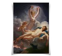 Nice Captain Poster di mitologia greca A3 con stampe a tema antiche divinità greche da parete, decorazione per la casa (Aurora e Cefalo)