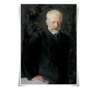 Nice Captain Ritratti dei migliori 10 musicisti Poster A3 di fama mondiale Stampa Home Decor (Pyotr Ilyich Tchaikovsky)