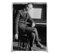 Nice Captain Top 50 poster di compositori classici, ritratto musicista, stampe A3, decorazione artistica da parete (12 Sergei Prokofiev)