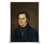 Nice Captain Top 50 poster di compositori classici, ritratto musicista, stampe A3, decorazione artistica da parete (16 Franz Schubert)