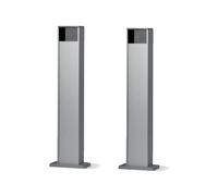 NICE COPPIA COLONNINE IN ALLUMINIO ALTEZZA 50CM PER FOTOCELLULA MEDIUM PPH3