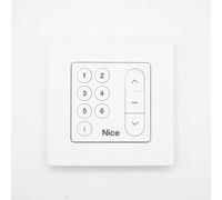 Nice DOMI W1 Bianco - Telecomando da parete bidirezionale per tapparelle Domì w1 - Frequenza 433.92 MHz - 3 pulsanti - Sostituisce la vecchia gamma ERA W1 + 1 Goodies DOMOBIP (DOMI W6 - Bianco)