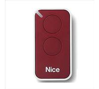Nice Era-Inti telecomando originale 2 tasti 433,92 Mhz rolling code sostituisce radiocomando Nice Very VR - ONE ON1 ON2 e FLOR FLO2R-S FLO1R-S apricancello (rosso)