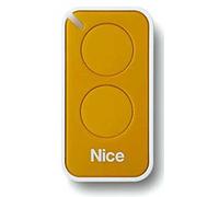 Nice Era-Inti telecomando originale 2 tasti 433,92 Mhz rolling code sostituisce radiocomando Nice Very VR - ONE ON1 ON2 e FLOR FLO2R-S FLO1R-S apricancello (giallo)