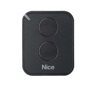 NICE FLO2RE Remote Control for Gates & Garage Doors, ON2E/A Transmitter with 2 Buttons (For NICE RB400/RB1000 Gates), Black