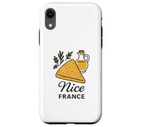 Nice France Socca Pane di ceci Olio d'oliva Souvenir da viaggio Custodia per iPhone XR