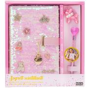 Nice Girabrilla Tweed Diario Glam con Charms e Lucchetto