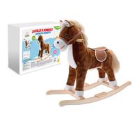 Nice & Good Cavallo a Dondolo in Peluche Alto 62cm.
