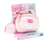 Girabrilla Nice Group Puffer Borsa Pochette, 1 Borsetta a tracolla Rosa con Porta Monete per bambine