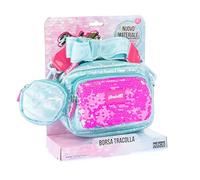 Girabrilla Nice Group Puffer Borsa Pochette, 1 Borsetta a tracolla Verde Acqua con Porta Monete per bambine