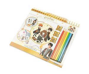 Nice Group - Harry Potter Paper Book Dolls - Blocco da Disegno, Ritaglio e Colora con Matite e Adesivi, attività Creativa per Bambini, 30 Pagine - cod 21104