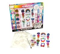 Nice Group - Influencer Set Glitter Tattoo, Kit con Tatuaggi e Polvere Glitterata per Bambini