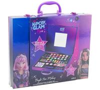 Nice Group - K-POP Glam Star Bright Make Up, 1 Valigietta con Ombretti, Blush, Rossetti, Smalti, Stickers e Applicatori