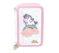 Nice Group - Magic Unicorn Astuccio Dreamycorn, 1 Astuccio a 3 Piani con Paillettes Reversibili