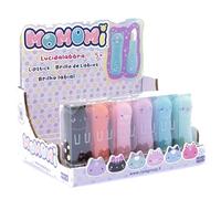 Nice Group - MOMOMI Kuchibeni Lipstick, 1 Lucidalabbra Gatto Trasparente e con Fragranza a sorpresa