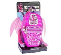 Nice Group - Monster High Backpack, Zainetto in morbido tessuto nylon con tasca in paillettes ed ali