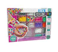 Nice Group-Perline ABC 1500 Giocattolo, Multicolore, 87001 Cuori e Stelle 1500