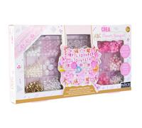 Nice Group - Perline ABC Flower Bouquet, Kit da 500 Perline colorate e multiformi