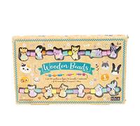 Nice Group Perline ABC Wooden Beads, Perline di Legno, Set Cuccioli con 16 Animaletti Charms per Bambini, Kit per Bracciali e Collane, Multicolor, Taglia Unica, 87025