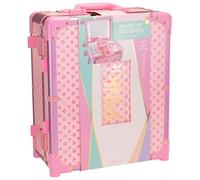 Nice Group - PINKIT Station Make Up Designer, 1 Valigia con Kit Trucchi, Pennelli e Specchio