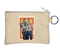 Nice Guys Ryan Gosling e Russell Crow - Portamonete con portachiavi, colore: Beige
