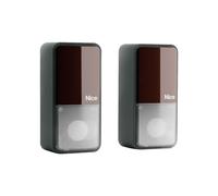 Nice Home PH200 Coppia FOTOCELLE per MOTORIZZAZIONE CANCELLO Garage, Nero