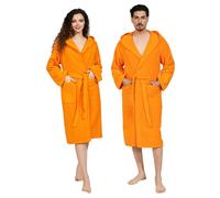 nice homeit Accappatoio Unisex per Donna/Uomo con Cappuccio - In Spugna di Cotone 100% OEKO-TEX - Morbido, Assorbente, - Design Italiano