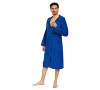 nice homeit Accappatoio Unisex per Donna/Uomo con Cappuccio - In Spugna di Cotone 100% OEKO-TEX - Morbido, Assorbente, - Design Italiano