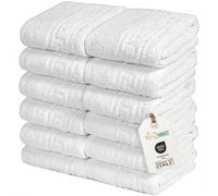 nice homeit Set 12 Lavette Mini Asciugamani 30x30 cm -Asciugamani Viso e Ospiti 100% cottone filato ad anello - per mani, neonati, trucco, cucina, casa e viaggi. Leggere, Morbide, Assorbenti.