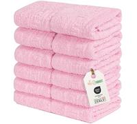 nice homeit Set 12 Lavette Mini Asciugamani 30x30 cm -Asciugamani Viso e Ospiti 100% cottone filato ad anello - per mani, neonati, trucco, cucina, casa e viaggi. Leggere, Morbide, Assorbenti.