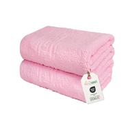 nice homeit Set 2 Asciugamano da Bagno grandi 100x150 cm - Extra Large Telo Bagno in 100% Cotone Filato ad Anello - Extra Morbido e Assorbente. MADE IN ITALY