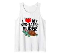 Nice I Love My Red Eared Slider per tartarughe mamme papà novità Canotta