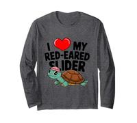 Nice I Love My Red Eared Slider per tartarughe mamme papà novità Maglia a Manica
