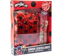 Nice Lady Bug Miraculous Notebook Diario Scintillante