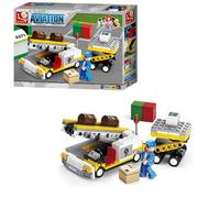 Sluban M38-B0369 Costruzioni Aviation Aircraft Cargo Loader, Colore Colorato, Small, SlubanM38-B0369