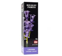 Nice Mattoncini - Flower I - Set da Costruzione in Blocchi del Fiore Lavanda, 86 Pezzi - cod 78010