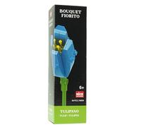 Nice Mattoncini - Flower I - Set da Costruzione in Blocchi del Fiore Tulipano, 58 Pezzi - cod 78009