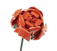 Nice Mattoncini Nice Group Mattoncini-Flower-Set da Costruzione in Blocchi del Fiore Rosa, Colore Rosso, 78001