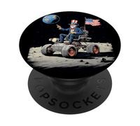 Nice Moon Presidente con i colori e il veicolo degli Stati Uniti PopSockets PopGrip Adesivo