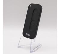 NICE MYGO2 - Telecomando a 2 canali nero per cancelli e porta del garage, 433,92 MHz, sostituisce le gamme FLOR-S, ONE e FLORE + 1 Goodies DOMOBIP (confezione da 3)