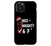 Nice Naughty 6 7 Christmas Santa Claus Custodia per iPhone 11 Pro